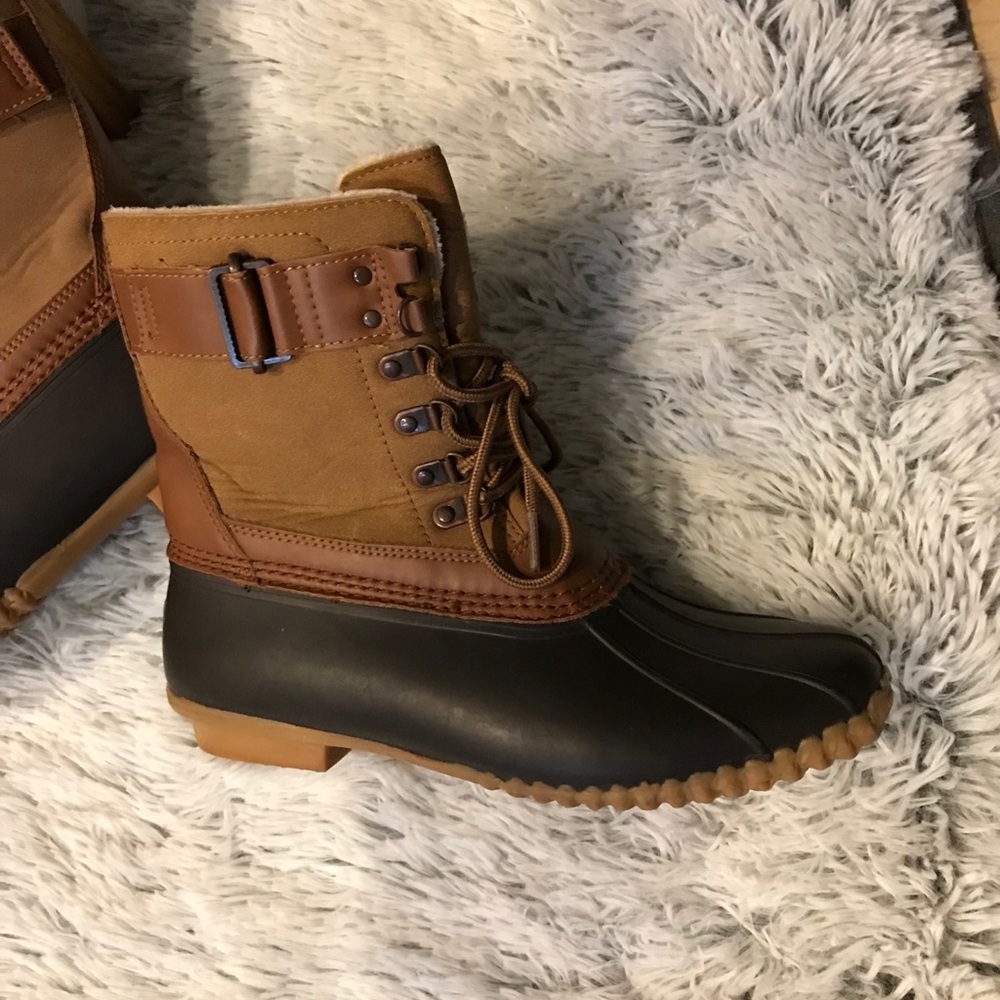 JBU By JAMBU Woman’s Ontario Duck Boots Brown/Whiskey Color Size 8.5 - Picture 4 of 16